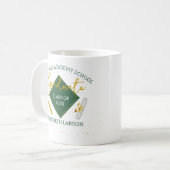 Mug Moderne Elégant Senior Green Thème (Devant gauche)
