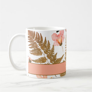 Mug Moderne et élégant feuille de printemps bohème