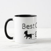 Mug Moderne et simple meilleure maman de chat jamais (Gauche)