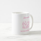 Mug Moderne Fête de Bachelorette Simple de Camping dan (Devant droit)