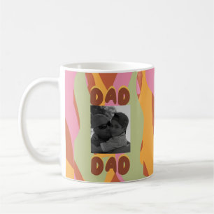 Mug Moderne Fête des Pères Motif Rétro Message Photo P