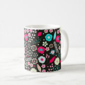 Mug Moderne Floral Abstrait (Devant droit)