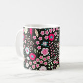Mug Moderne Floral Abstrait (Devant gauche)