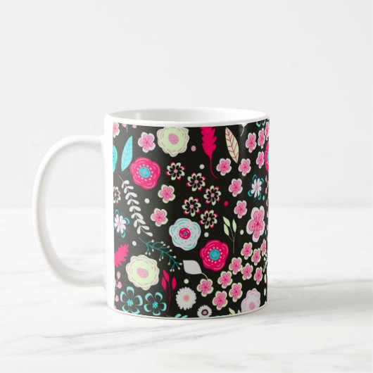 Mug Moderne Floral Abstrait (Gauche)