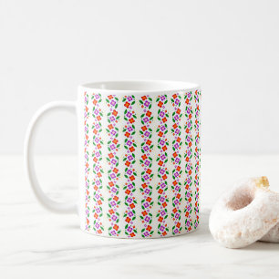 Mug Moderne Floral Vibrant Sans Couture Botanique Lumi