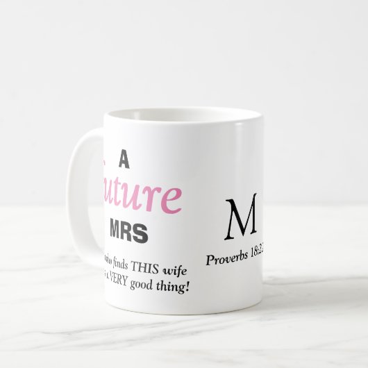 Mug Moderne Funny FUTURE MRS Christian (Devant gauche)