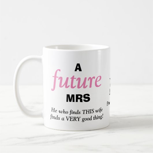 Mug Moderne Funny FUTURE MRS Christian (Gauche)