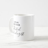 Mug Moderne Futur Meilleur Technicien dentaire jamais (Devant gauche)