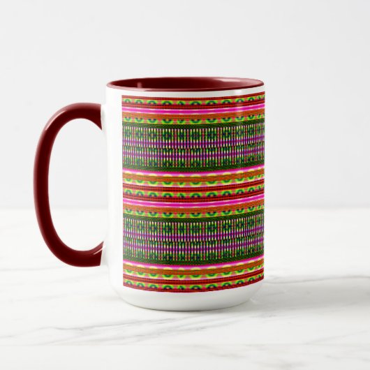 Mug Moderne Géométrique Pastel Vintage (Gauche)
