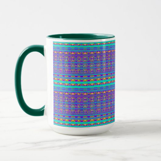 Mug Moderne Géométrique Pastel Vintage  (Gauche)