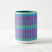 Mug Moderne Géométrique Pastel Vintage  (Centre)