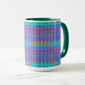 Mug Moderne Géométrique Pastel Vintage  (Devant droit)
