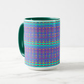 Mug Moderne Géométrique Pastel Vintage  (Devant gauche)