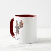 Mug Moderne Graduate Girl Aquarelle Graduation Café (Devant gauche)