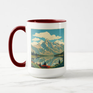 Mug Moderne Grand Teton Alpine Zen Personnalisé