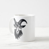 Mug Moderne Graphisme Silly Billy Chèvre Personnalisab (Devant gauche)