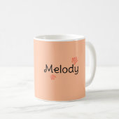 Mug moderne heureux mère jour aquarelle florale (Devant droit)