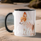 Mug Moderne Jouer Simple Élégant Chic Photo Pet