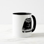 Mug Moderne Joyeux Tout Jeu de Noël (Devant droit)