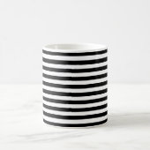 Mug Moderne Luxe noir et blanc rayures motif (Centre)