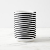 Mug Moderne Luxe noir et blanc rayures motif (Centre)