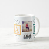 Mug Moderne meilleur DAD Ever Script Simple3 Photo Col (Devant droit)