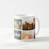 Mug Moderne Meilleur DAD Ever Script Simple 9 Photo Co (Devant droit)