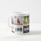 Mug Moderne Meilleur DAD Ever Script Simple 9 Photo Co (Devant gauche)