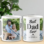 Mug Moderne Meilleur DAD Jamais Fête des pères Personn<br><div class="desc">Surprenez votre père cette fête des pères avec une tasse à café photo personnalisée. "Meilleur PÈRE Jamais." Personnalisez cette tasse de papa avec les photos préférées, le message et le nom.. Visitez notre collection pour les meilleurs cadeaux de fête des pères papa et cadeaux de papa personnalisés. DROIT D'AUTEUR ©...</div>