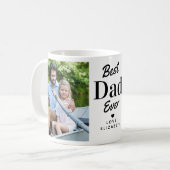 Mug Moderne Meilleur DAD Jamais Fête des pères Personn (Devant gauche)
