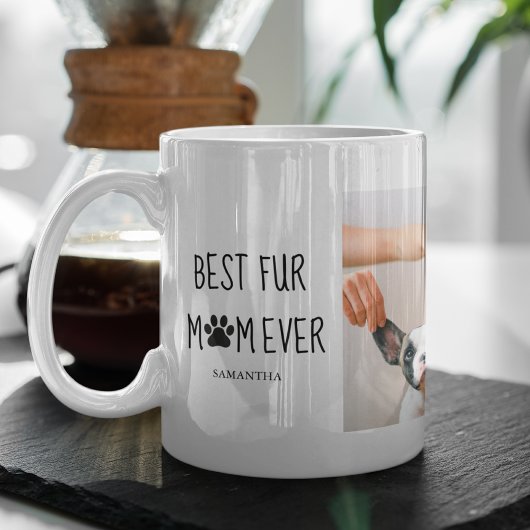 Mug Moderne Meilleur Fur Maman | Photo de chien