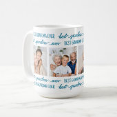Mug Moderne Meilleur GRANDMA Jamais Personnalisé 4 Pho (Devant gauche)
