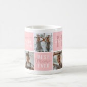 Mug Moderne Meilleur Mimi Jamais Photo Collage rose (Centre)