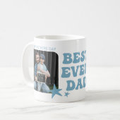 Mug Moderne meilleur papa | Collage de photos (Devant gauche)