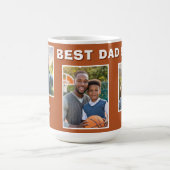 Mug Moderne Meilleur Papa Ever 3 Photo Collage Père (Centre)