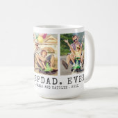 Mug Moderne MEILLEUR STEPDAD EVER 3 Photos Personnalis (Devant droit)
