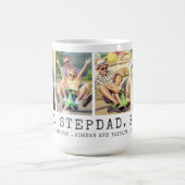 Mug Moderne MEILLEUR STEPDAD EVER 4 Photos Personnalis (Centre)