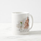 Mug Moderne Meilleure mère jamais Script Citation Noms (Devant droit)