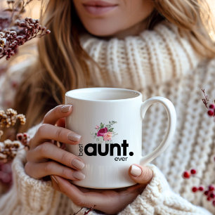 Mug Moderne Meilleure Tante Toujours Chic Floral