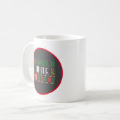 Mug Moderne mélange et tintement de vacances (Devant gauche)