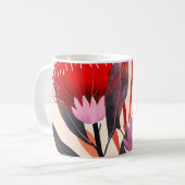 Mug Moderne Minimaliste Boho Floral Botanique (Devant gauche)