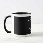 Mug Moderne minimaliste noir blanc Mariage parent (Gauche)