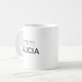 Mug moderne minimaliste personnalisé (Devant gauche)