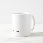 Mug Moderne minimaliste souligné (Devant droit)