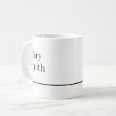 Mug Moderne minimaliste souligné (Devant gauche)