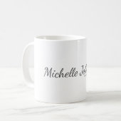 Mug Moderne minimaliste tendance Votre nom (Devant gauche)