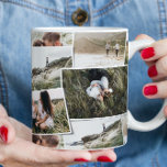 Mug Moderne minime 5 photo élégant cadeau familial uni<br><div class="desc">Famille de photos miniatures modernes. Avec espace pour 5 photos. Un cadeau idéal pour les mamans,  papas,  grand,  grand-père de n'importe quel membre de la famille,  Noël,  anniversaire,  anniversaire,  jour de la mère et fête des pères.</div>