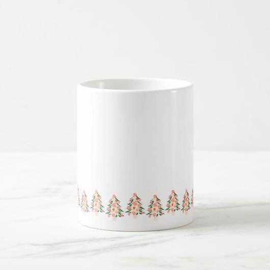 Mug moderne moderne couleur vive festif arbre de noël (Centre)
