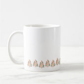 Mug moderne moderne couleur vive festif arbre de noël (Gauche)