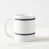 Mug Moderne Monogramme Professionnel Plain Simple Mini (Gauche)